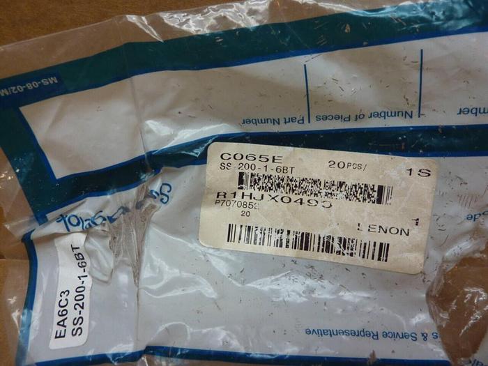 SWAGELOK Male Tube Fitting 200-1-6BT #39226