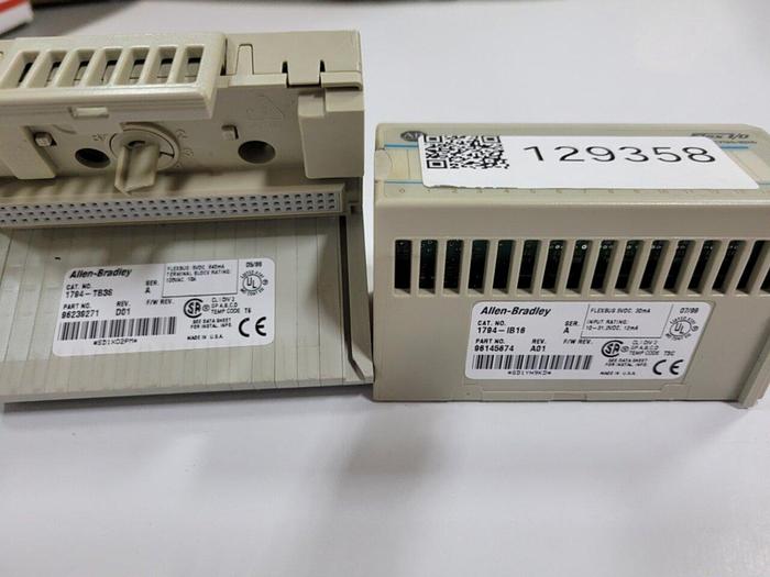 Used ALLEN BRADLEY Input Module 1794-IB16 SER A #129358