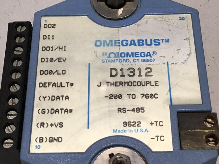 Used OMEGA J Thermocouple D1312 #126778