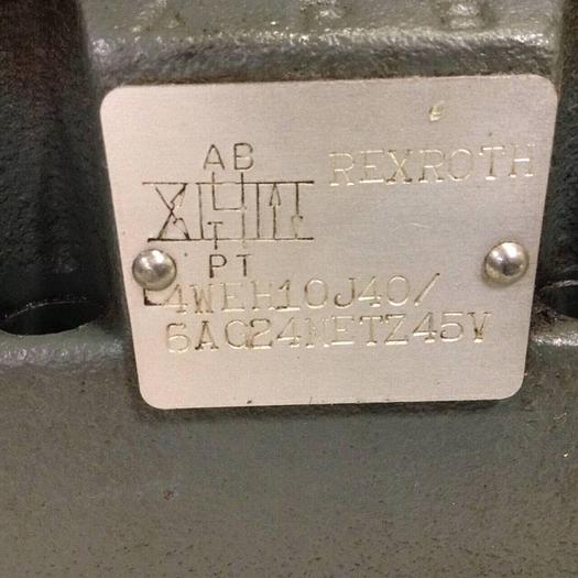 Used REXROTH Valve 4WEH10J40/6AG24NETZ45V Used