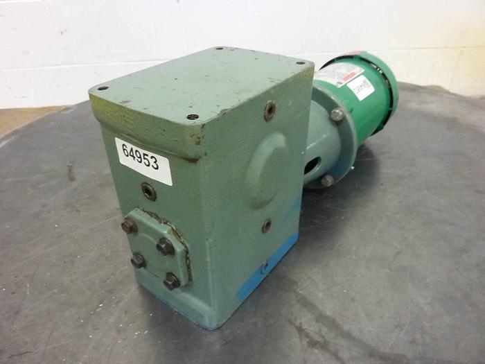 Used LEESON ELECTRIC CO Gearmotor w/ Gearbox C4T17FC12C P #64953