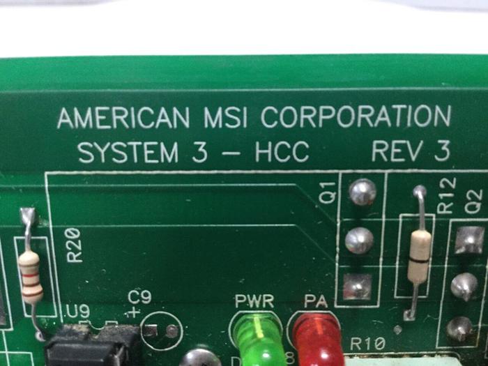 Used AMERICAN MSI System 3-HCC Card 3000.020.089 #106162