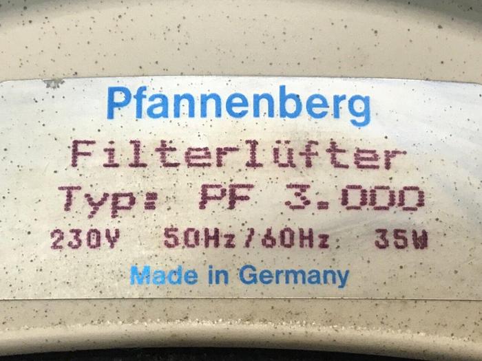 Used PFANNENBERG Filter Fan PF 3000 #120238