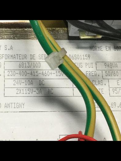 Used SEPRO ROBOTIQUE 948 VA Transformer 06S01159 Used