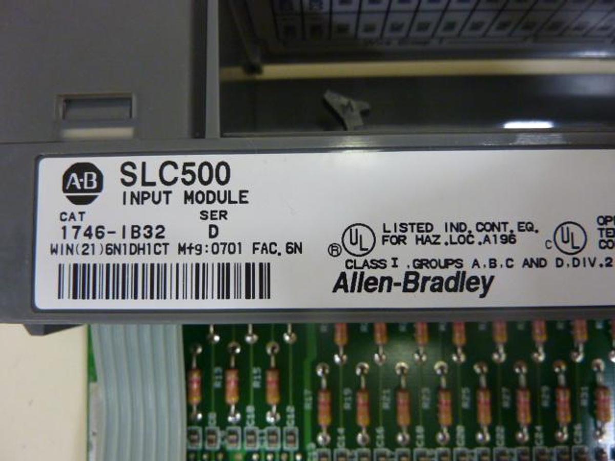 Used ALLEN BRADLEY Input Module 1746-IB32 SER D Used