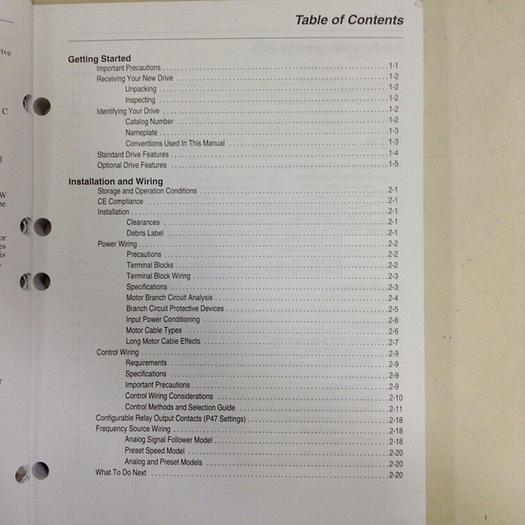 Used ALLEN BRADLEY User's Manual 0160-5.17ML Used