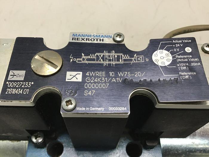 Used MANNESMANN REXROTH Valve 4WREE 10 W75-20/G24K31/A1V Used