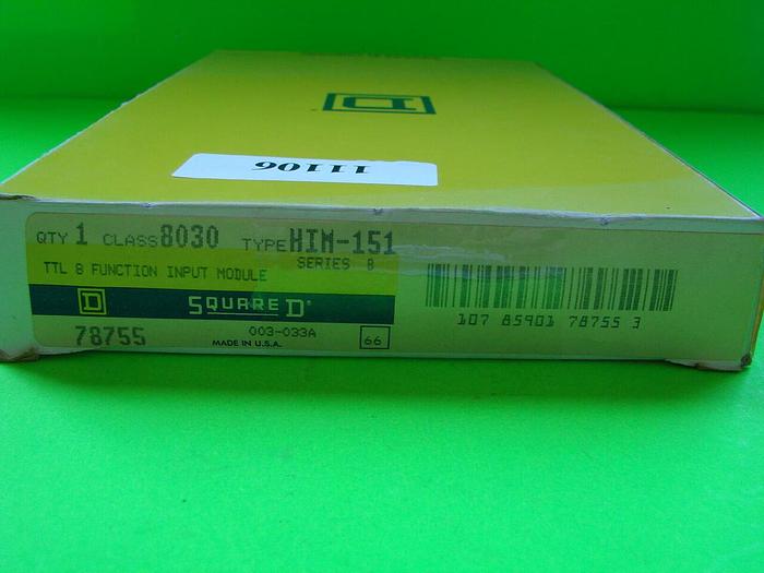 Used SQUARE D Input Module 8030-HIM-151 #11107