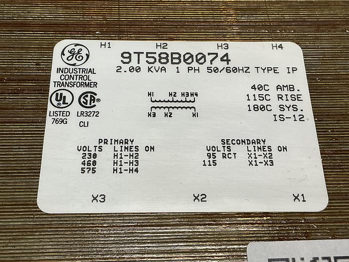 Used GENERAL ELECTRIC 9T58B0074