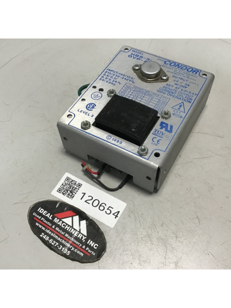 Used POWER ONE Power Supply HB5-3/OVP-A USED