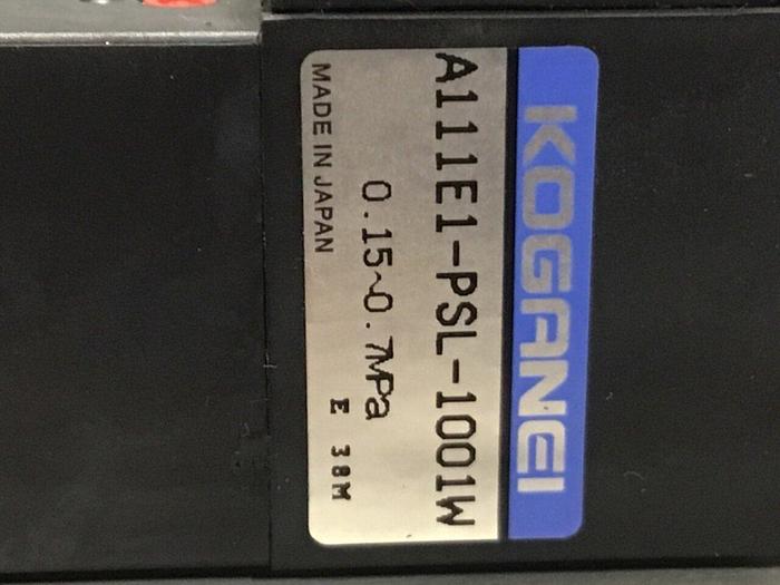 Used KOGANEI Manifold w/ Valves PBM6P-9W #120959