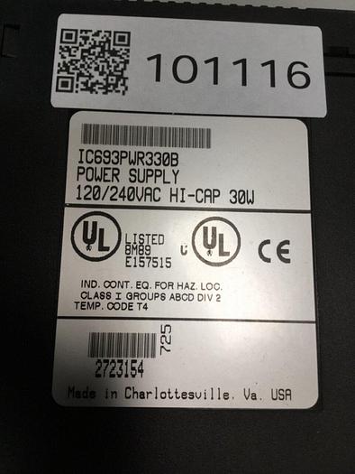 Used GE FANUC Power Supply IC693PWR330B USED