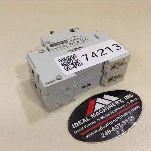 Used ALLEN BRADLEY 2 Amp Circuit Breaker 1492-CB1/G020 SER C #74213