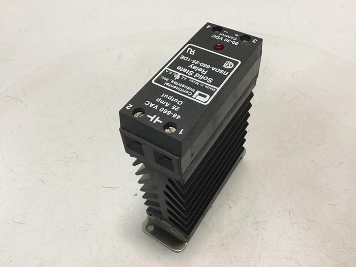 Used CONTINENTAL INDUSTRIES Solid State Relay RSDA-660-25-1DE #134803