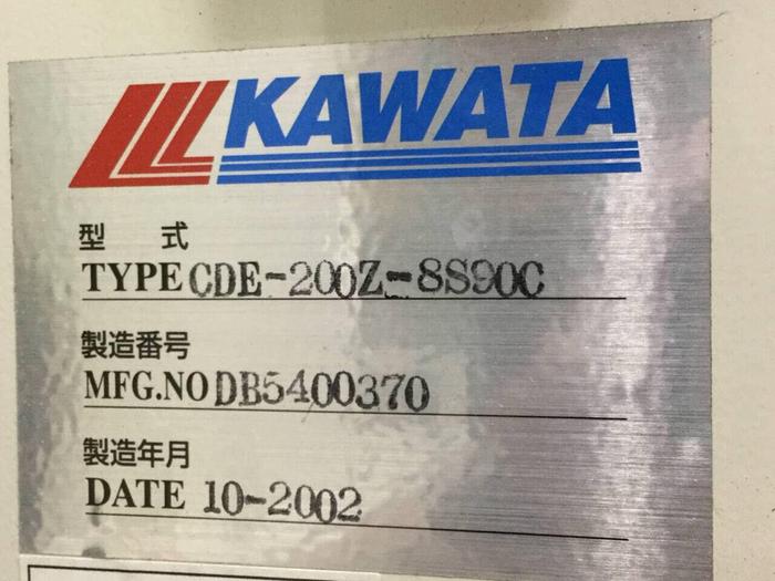 Used KAWATA Material Drying System CDE-200Z-8S90C Used