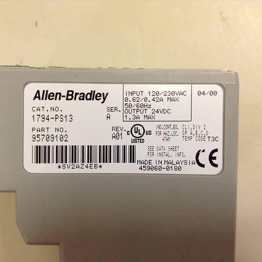 Used ALLEN BRADLEY Power Supply 1794-PS13 SER A #68563