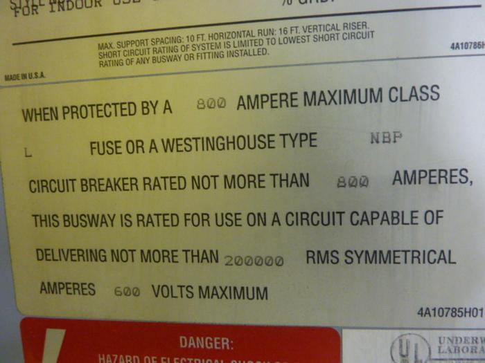Used CUTLER HAMMER Bus Duct Junction Tap Box HDT63508-A02 Used