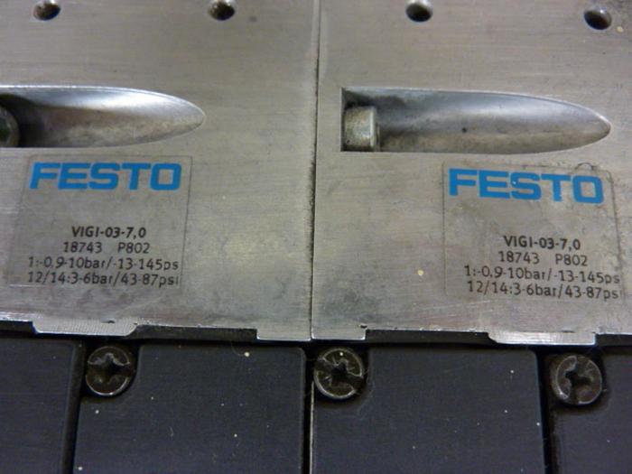 Used FESTO Control Block w/ Valves IFB8-03 #52788