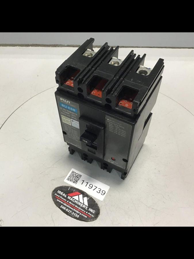 Used FUJI ELECTRIC 15 Amp Circuit Breaker BU-ESB3015 USED 