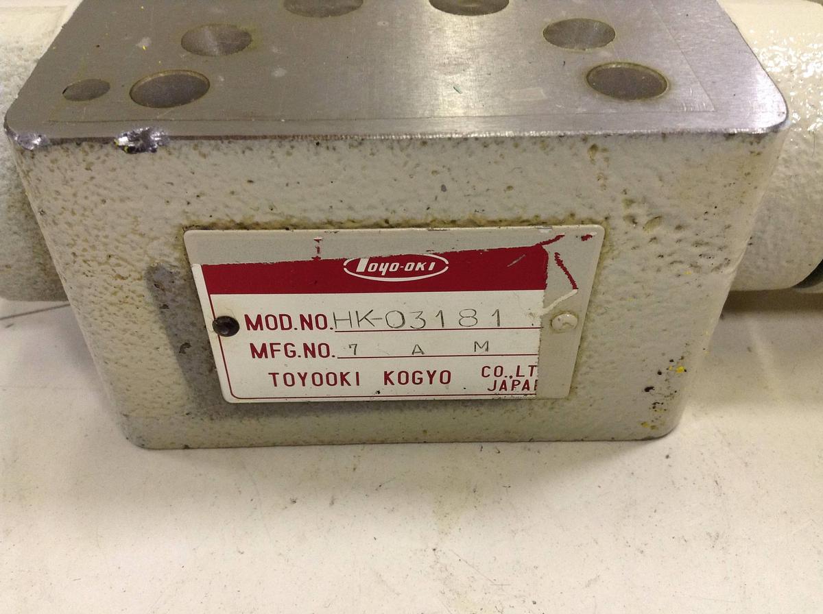 Used TOYOOKI KOGYO Valve HK-03181 USED
