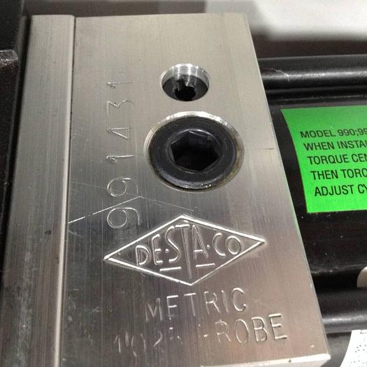 Used DESTACO Pneumatic Hold Clamp 991MAR-001M-225A-18-33-DS #90107