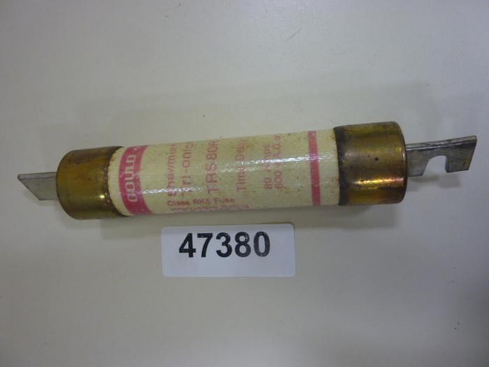 Used GOULD / SHAWMUT 80 Amp Fuse TRS80R #47380