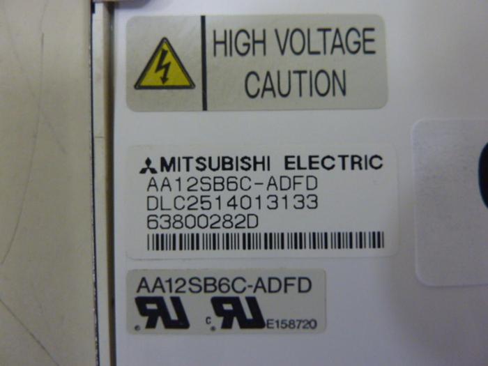 Used MITSUBISHI Display Screen AA12SB6C-ADFD #60887