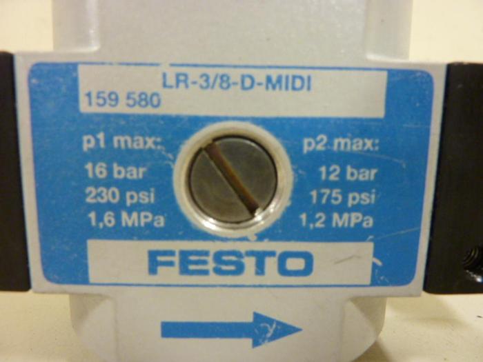 Used FESTO Pressure Regulator LR-3/8-D-MIDI #54398
