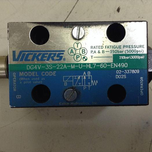 Used VICKERS Valve DG4V3S22AMUHL760EN490 #88277