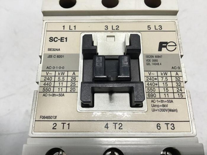 Used FUJI ELECTRIC Motor Starter SC-E1 SE32AA #133220