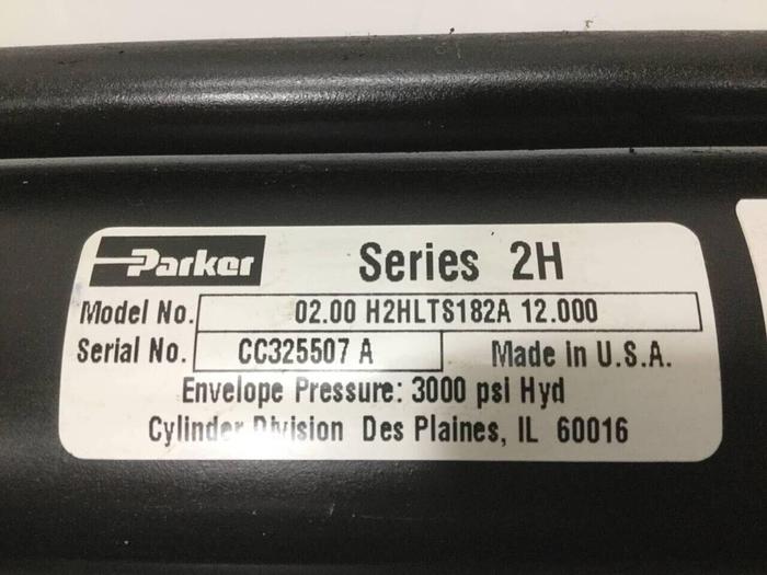 Used PARKER Injection Sled Cylinder 02.00 H2HLTS182A 12.000 USED