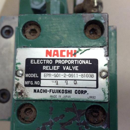 Used NACHI Valve EPR-G01-2-0911-8103B (SET) #69041