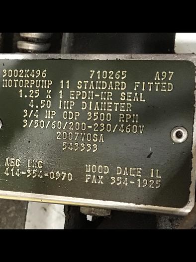 Used AEC TDWF7M0S3 Thermolator / Hot Oil Unit Used #142729