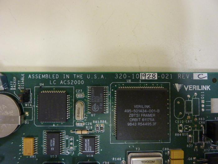 Used VERILINK Controller Card 320-101928-021 #55706