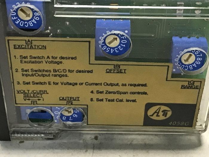 Used ABSOLUTE PROCESS INSTRUMENTS Transmitter API 4058 G DF #140667