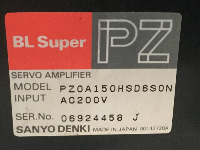 Used SANYO DENKI Servo Amplifier PZ0A150HSD6S0N Used