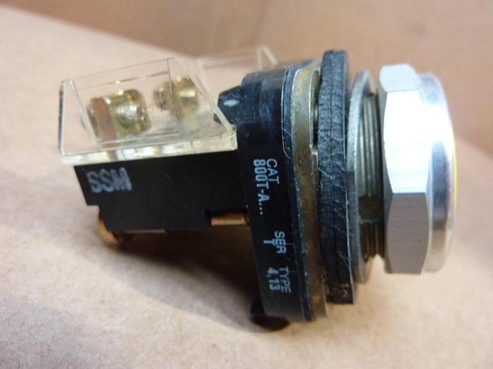 Used ALLEN BRADLEY Push Button 800T-A YELLOW #38309