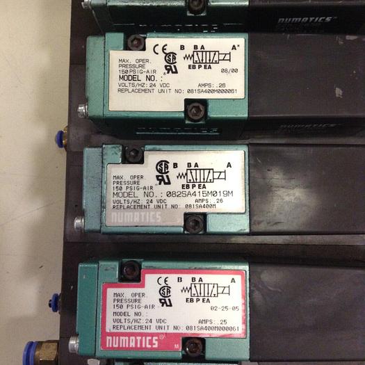 Used NUMATICS Control Block w/ Valves 081SS600M000061 #79995