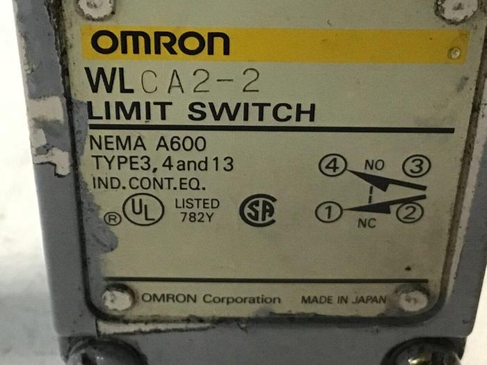 Used OMRON Limit Switch WLCA2-2 #121881