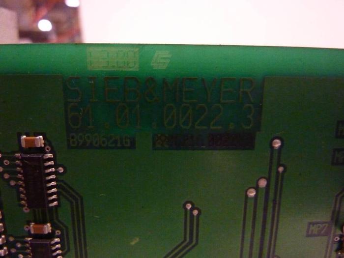 Used SIEB & MEYER Sinudyn Control Module CNC61 #42047