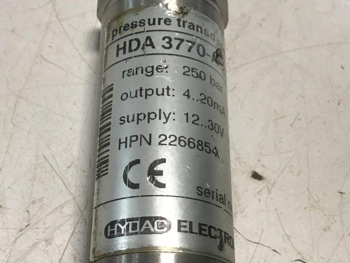 Used HYDAC Pressure Transducer HDA 3770-A-250-188 #82218