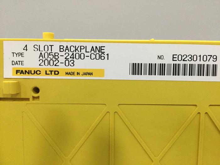 Used FANUC 4 Slot Rack Backplan A05B-2400-C061 #108930