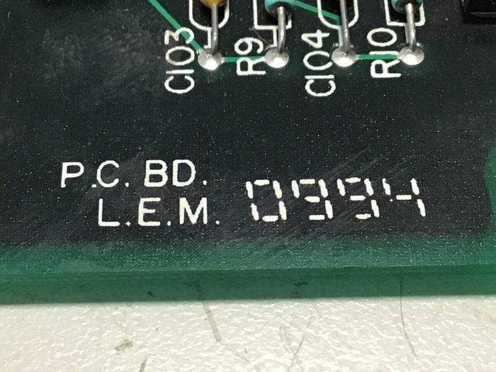 Used BRANSON ULTRASONICS Circuit Board LEM 0994 053 #113744
