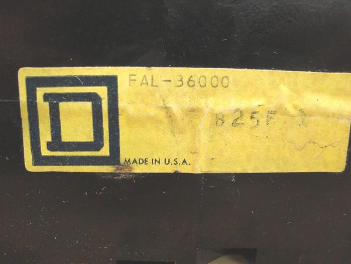 Used SQUARE D 100 Amp Circuit Breaker FAL36000 Used