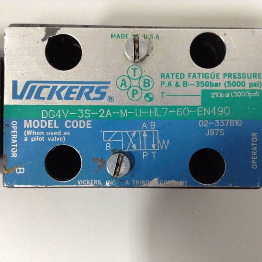 Used VICKERS Valve DG4V3S2AMUHL760EN490 Used