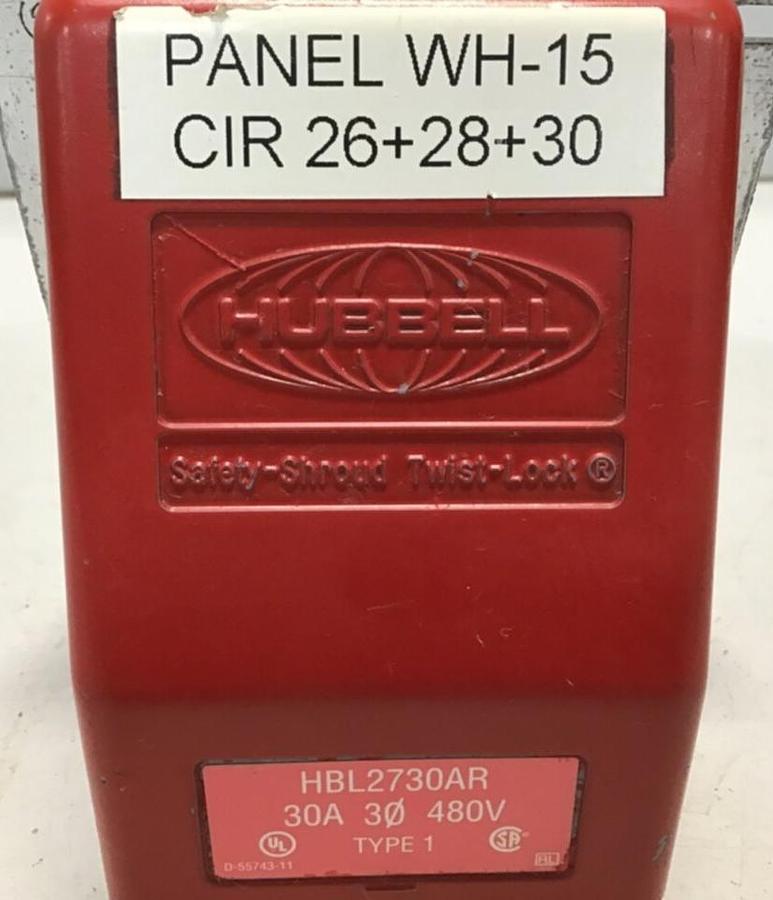 Used HUBBELL Safety Shroud Twist Lock HBL2730AR USED