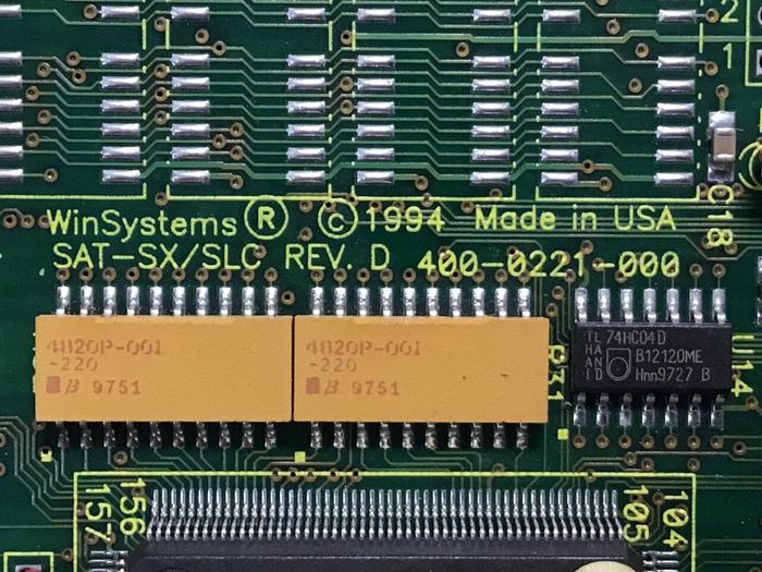 Used WINSYSTEMS Circuit Board SAT-SX/SLC 400-0221-000 #118062