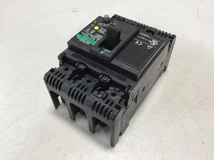 Used FUJI ELECTRIC 30 Amp Circuit Breaker EG33C EB3AEC-030B #125495