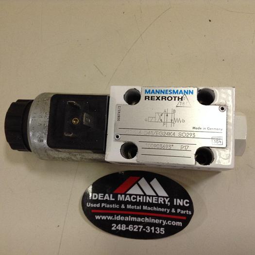 Used MANNESMANN REXROTH Valve 4WE6D61EG24K4SO293 #77509