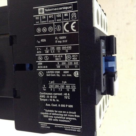 Used TELEMECANIQUE Contactor LP1D2501 #73618